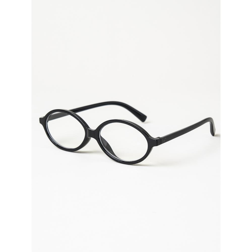 Daiso Oval Eyeglass Frame Black