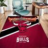 Chicago Bulls Design Area Rug Personalized Name- Non-Slip, Soft & Cozy Floor Mat for Living Room, Office - Indoor/Outdoor Carpet