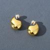 Glossy Water Drop Earrings: S925 Silver Needle, Trendy Light Luxury, High-End Summer Style Studs.
