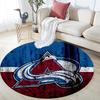 Colorado Avalanche2 Round Area Rug,Carpet Rug for Living Room Bedroom Sofa Playroom Decor,Non-slip Floor Mat