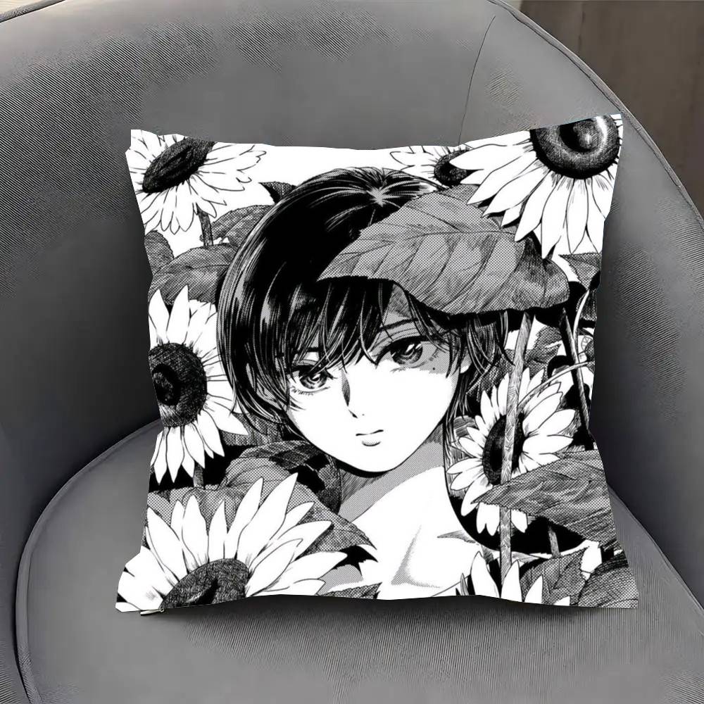 With You And The R-Rain Anime Pillow Case Fashion Square Pillowcase Bedroom Sofa Room Ins Decoration Leisure