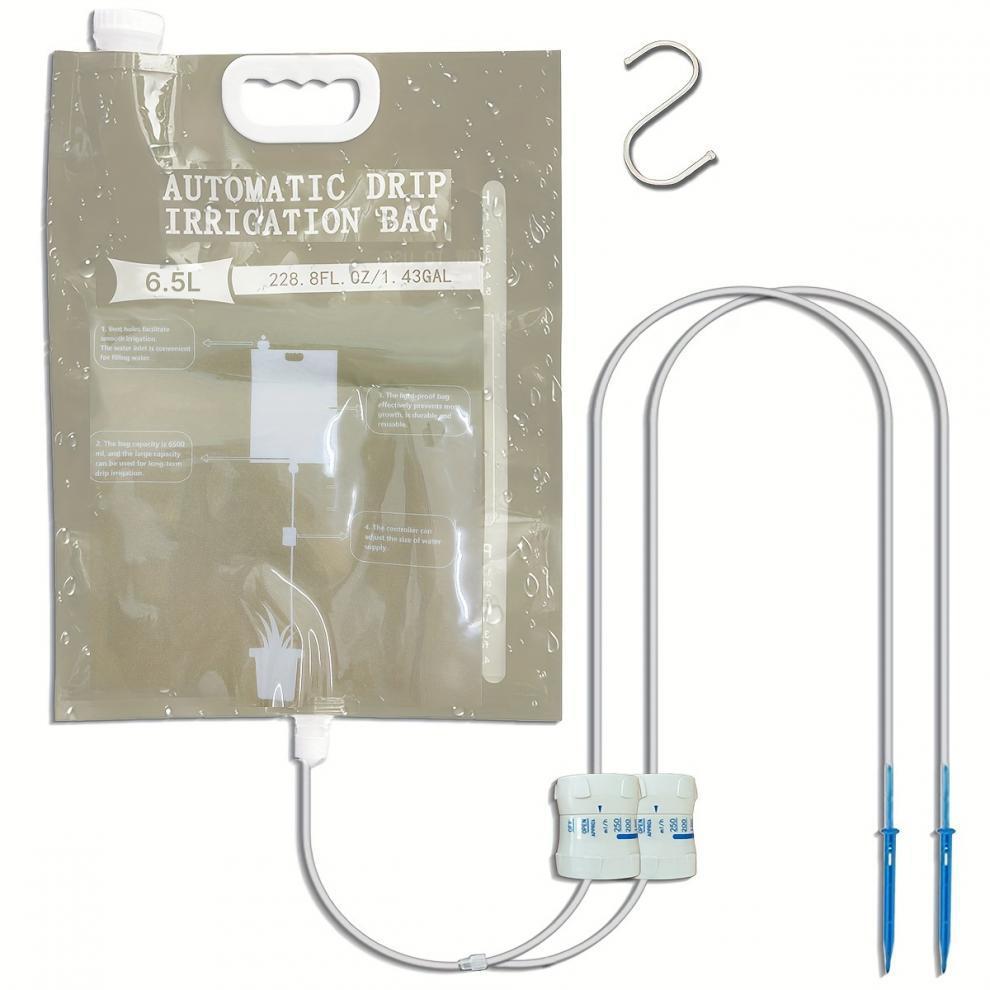1pc 5.2L/6.5L Automatic Watering Device Plant Watering Bag Control Of Water Dripping Flow Water Bag Lazy Travel Dripper