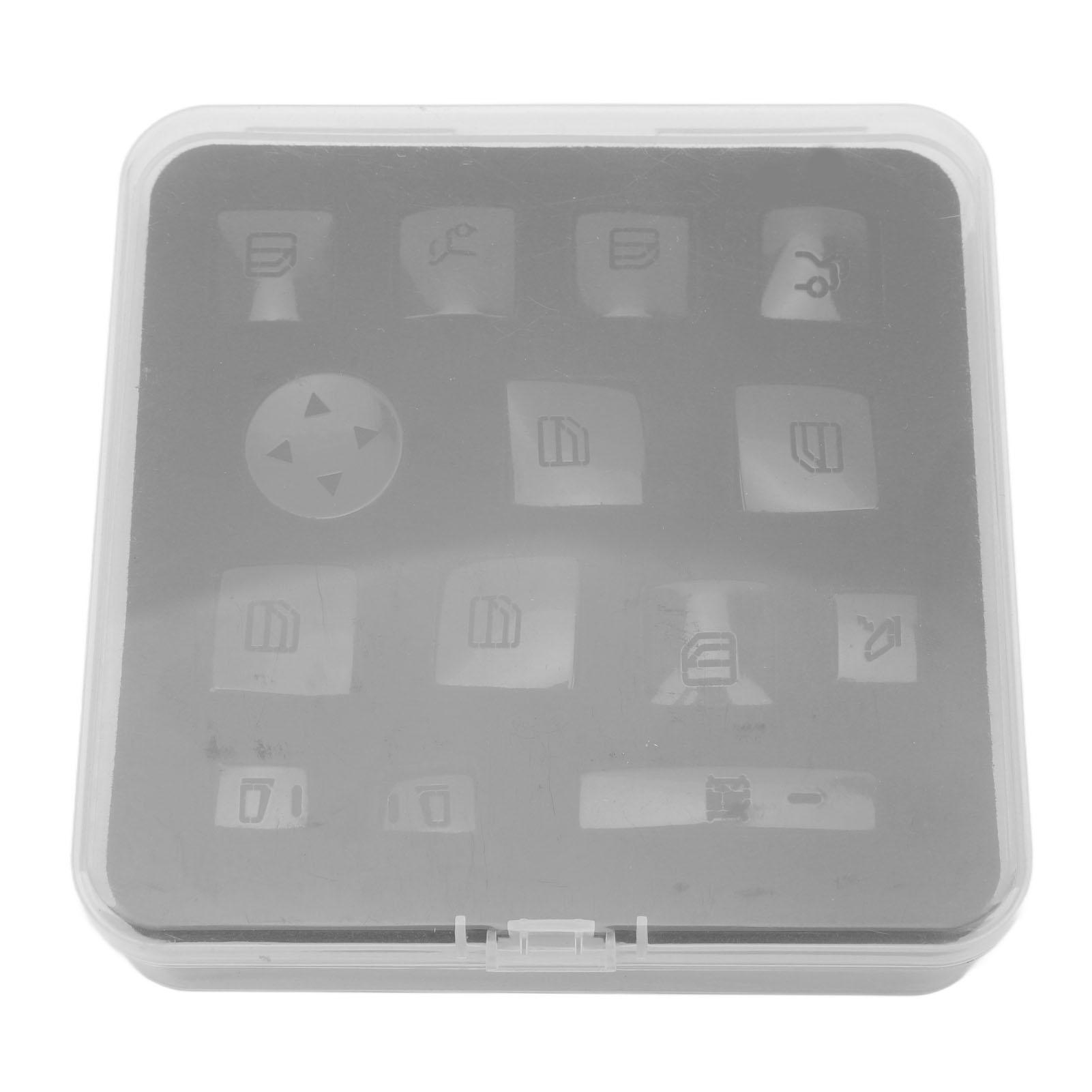 

14 шт. Накладки на кнопки стеклоподъемника Глянцево-черные Кнопки переключателя стеклоподъемника Наклейки Замена для Benz