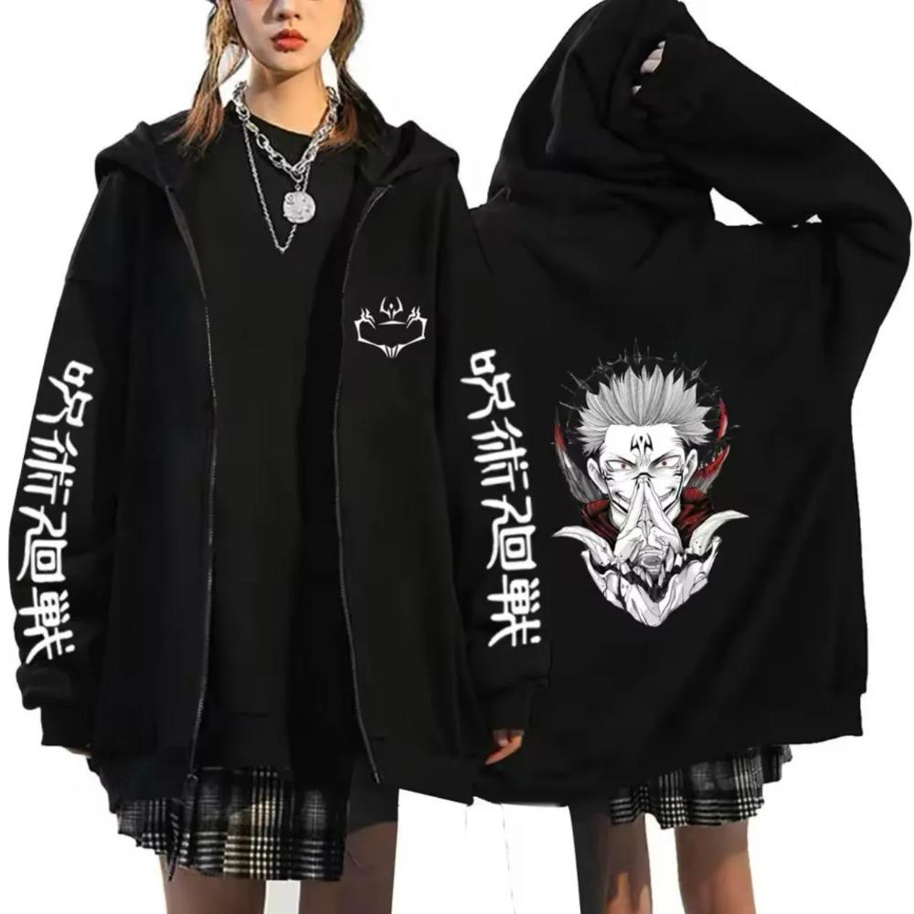 

Men s Casual Hooded Zipper Cardigan Sportswear Loose and Comfortable Soft Hoodie Anime Magic Print XXXL