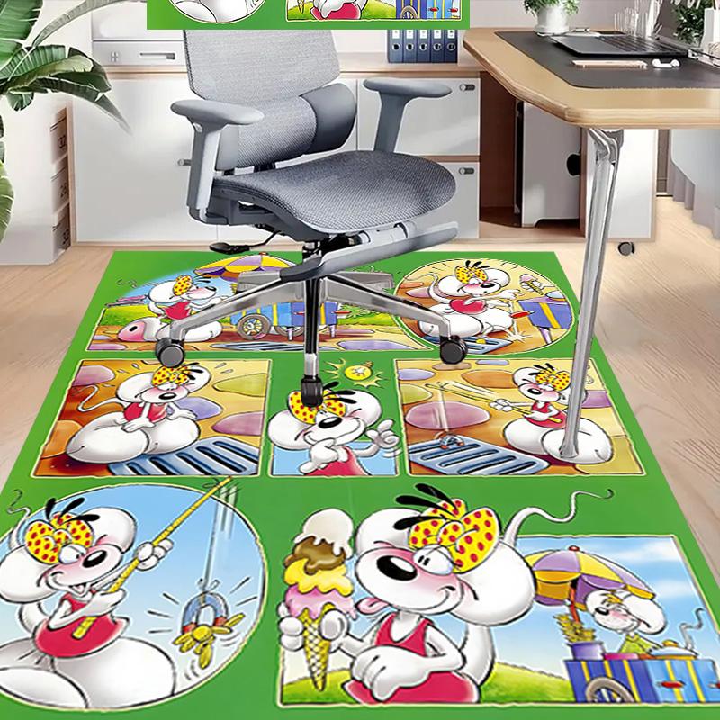 1pc Rabbit Adventure Carpet for Playroom Bedroom Living Room Sofa Home Decor,kids Game Area Rug Non-slip Floor Mat Y72346