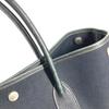 HERMES Garden File MM Bag Tote Bag Shoulder Bag Leather / Canvas Black