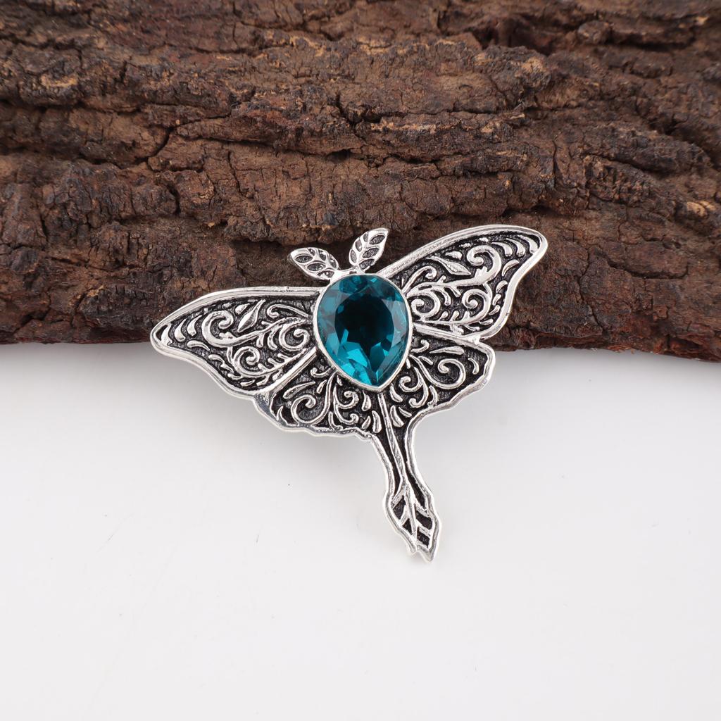 Apatite Gemstone Jewelry, 925 Solid Sterling Silver Jewelry, Handmade Gorgeous Silver Pendant For Thanksgiving Gift