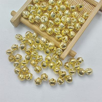 6/8/10mm 100/50 STÜCK DIY Basteln Weihnachten Jingle Bells Silber Gold Kleine Glocke für Hochzeitsdekoration Mode Hoom Dekoration Schmuckherstellung Handarbeit
