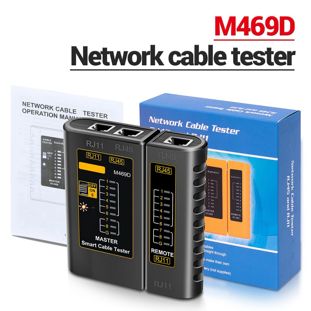 Aneng RJ45 RJ11 Multifunktionaler Netzwerkkabeltester Kristallkopf Einseitiger Detektor Telefonkabel-Testwerkzeug