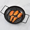 BBQ-Grillschale mit perforiertem Boden für Kochgeschirr Camping Fisch Gemüse Garnelen