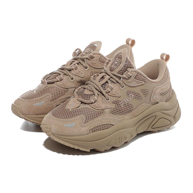 FILA Fabric Low top Casual Shoes Unisex Dark Coffee Korean Style 1RM01559E_925
