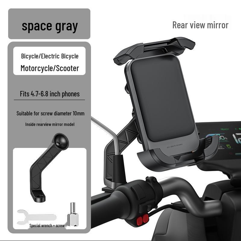 Electric Vehicle & Motorcycle Phone Holder with Battery for Navigation