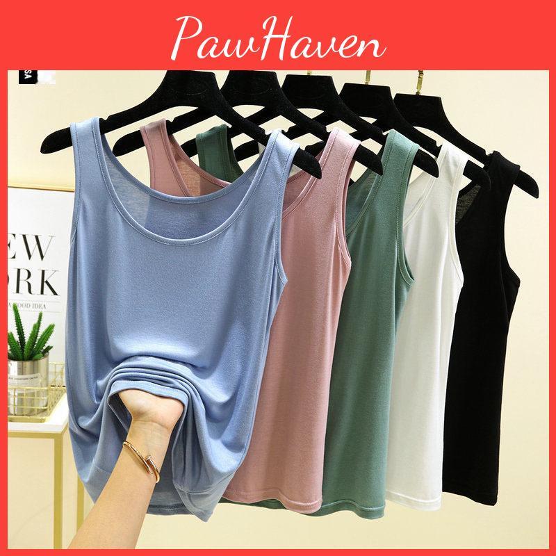 Womens Sleeveless Modal Slim Camisole Fit Round Neck Top For Springsummer Allmatch Large Sizes Available