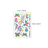 Butterfly Designs 6sheets/set Fake Tattoos Waterproof Face Flash Temporary Tattoo Stickers Blacklight Body And Glow-in-the-dark For  Home