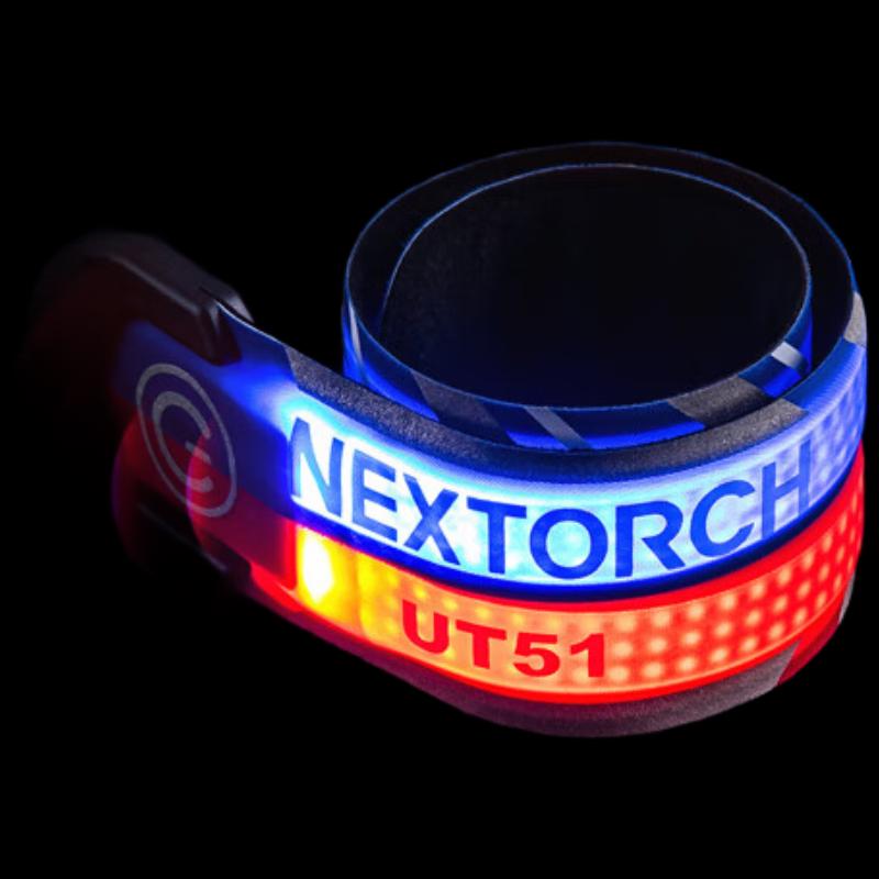 Nitecore UT51 Rechargeable Red/Blue Flashing Warning Wristband