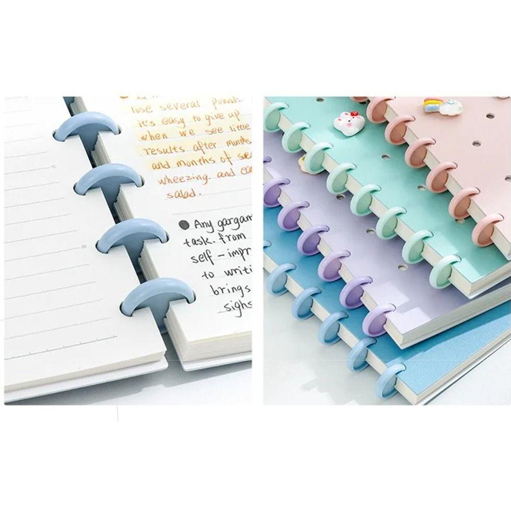 Cartoon A5 Loose-Leaf Book Detachable DIY Binder Journals Multi Color Detachable Notepad Gifts