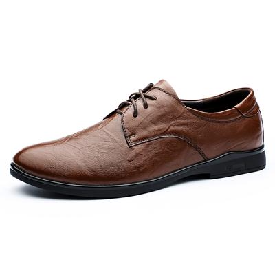 2024Brand Classic Man Round Toe Dress Shoes Genuine Leather Wedding Shoes Oxford Formal Shoes Big Size British Style Gents Shoes