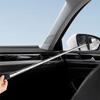 Car Rearview Mirror Wiper Wash Telescopic Cleaning Brush Handheld Wiper Long Handle Cleaning Tool Mirror Glass Mist Cleaner