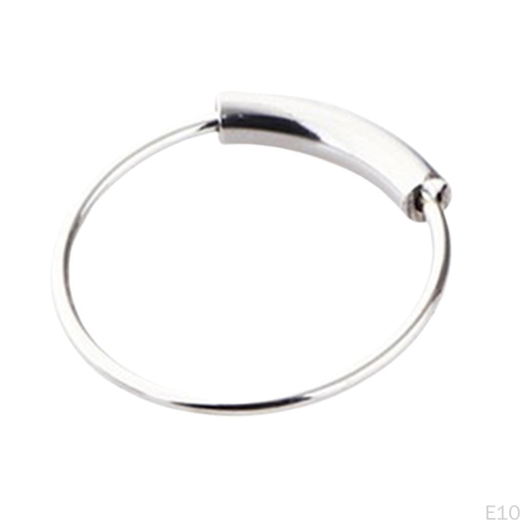 2 Pieces Solid Stainless Steel Nose Ring Studs 6mm 8mm 10mm