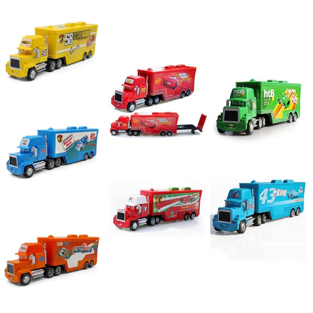 Colorful Cars Mack Lightning Mcqueen King Jackson Storm Racer Truck Toy For Kids