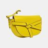 [Pre-Owned] Gate Mini Yellow Leather Waist Bag Chest Bag Gold Hardware - Very Good #3GEFBK