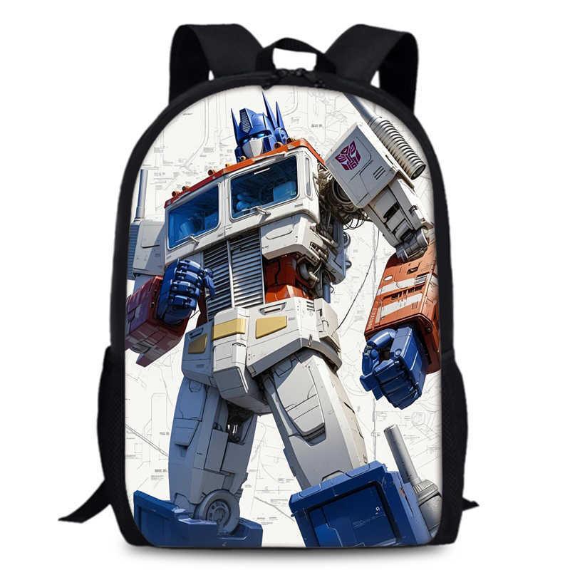 Transformers One 15-inch Durable Polyester Backpack For Students Unisex School Bag