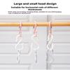 8Pcs S-Shaped Door Behind Hook Multi-Purpose Kitchen Hooks Wardrobe Clothes Cross Bar Universal Portable Bathroom Plastic Hook