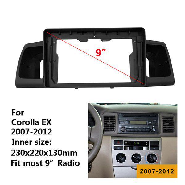 Compatible with 2007-2017 Toyota Corolla EX Center Console Navigation Face Frame Radio Panel