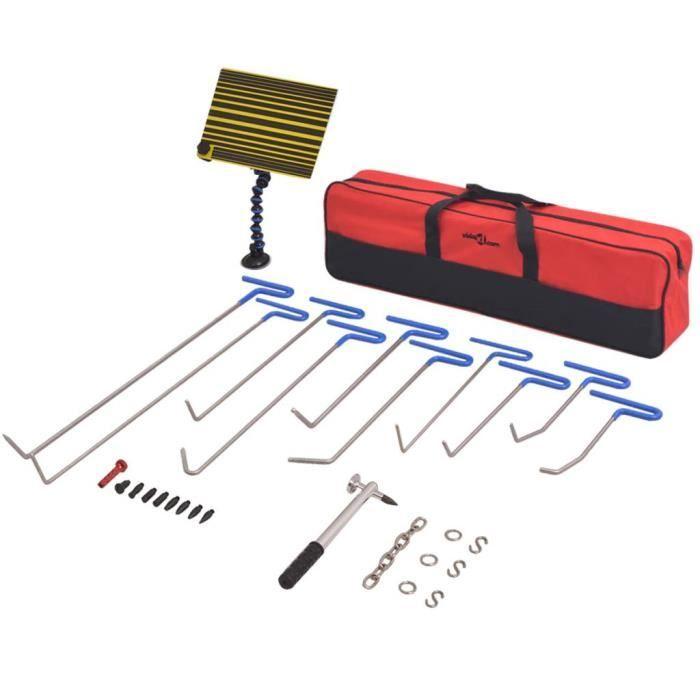 VidaXL Kit de débosselage sans peinture 28 pièces Acier inoxydable