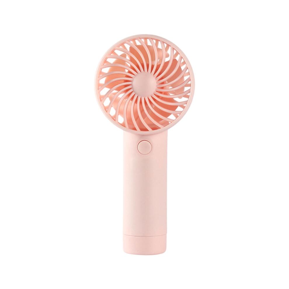 Mini Portable Handheld Fan, 3-Speed, USB Rechargeable, Battery Operated, for Makeup/Eyelash, Camping, Beach, Travel – Pink