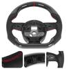 Carbon Fiber Steering Wheel Nappa Perforated Leather Fit for B8.5 RS3 RS4 RS5 RS6 RS7 20132016