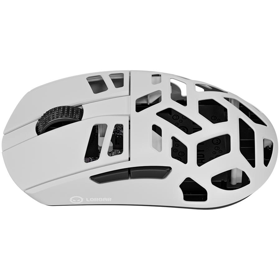 LORGAR MSE90W Wireless Magnesium Alloy Gaming Mouse, White