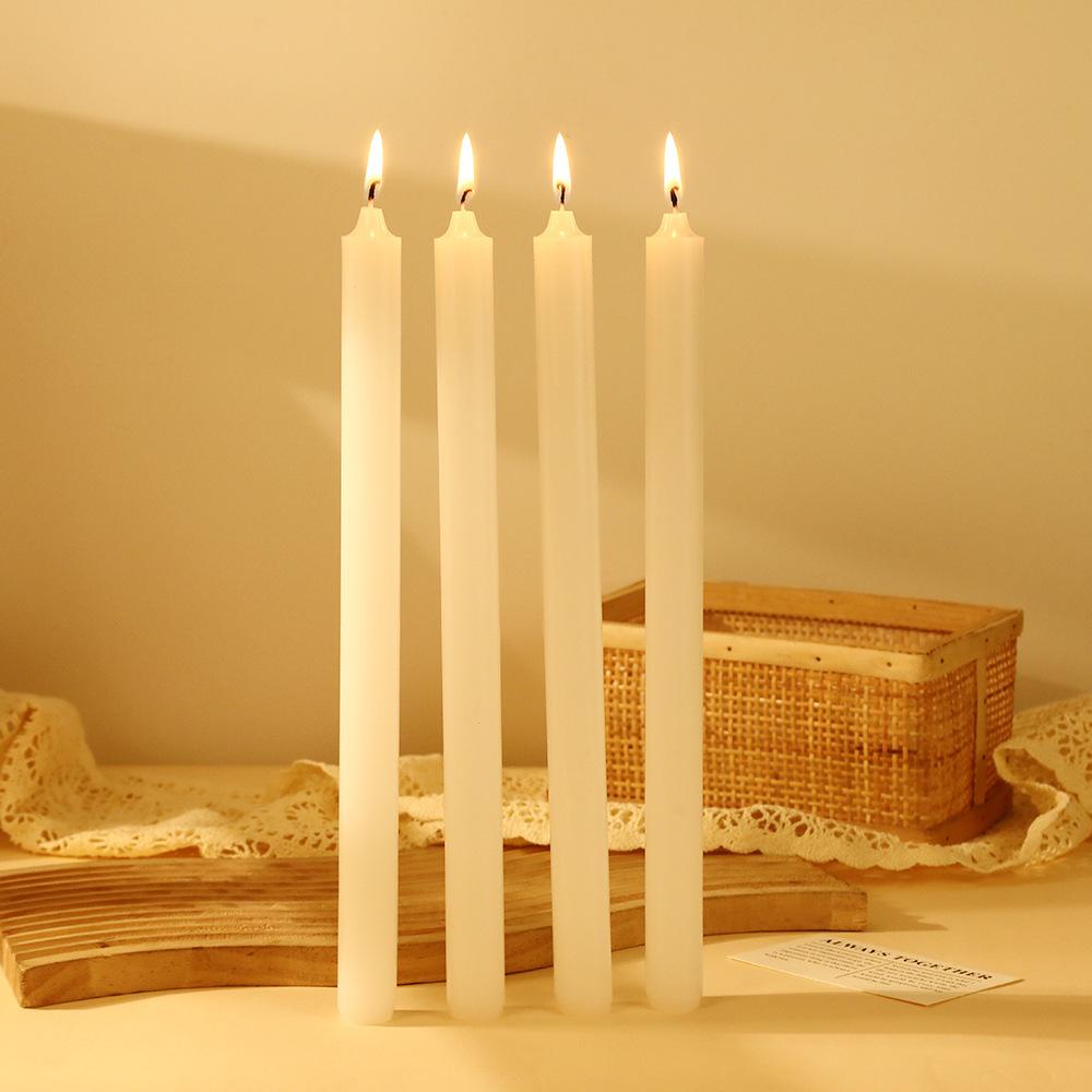 30cm European Classic Long Pole Candle Household Power Outage Emergency Odorless Tapered Pole Candle