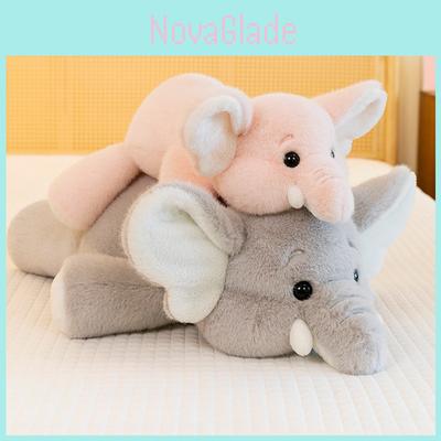 Cute Elephant Plush Stuffed Animals In Pink And Gray Ideal For Baby Comforting Dolls