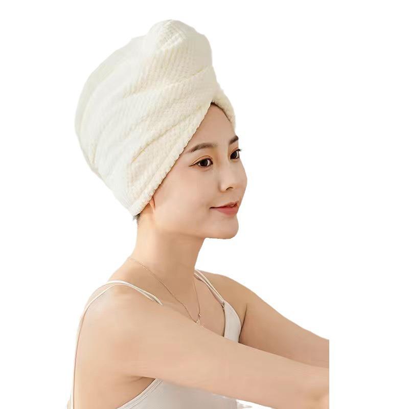 

Quick-Dry Japanese Hair Towel Cap for Women - Water-Absorbent, Double-Layer Shower Headscarf Pineapple Pattern Shower Cap 25*65