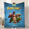 Cartoon Boonie Bears Throw Kid-Friendly Flannel Throw Blanket Soft Warm Anti-Static Washable All Season