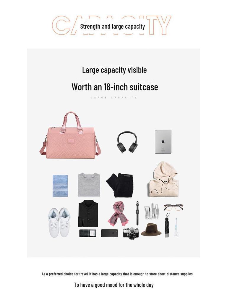 Lightweight, Waterproof Travel Bag – Versatile Short-Distance Luggage, Fashionable Boarding Bag, Large Capacity, Ideal for Maternity Use