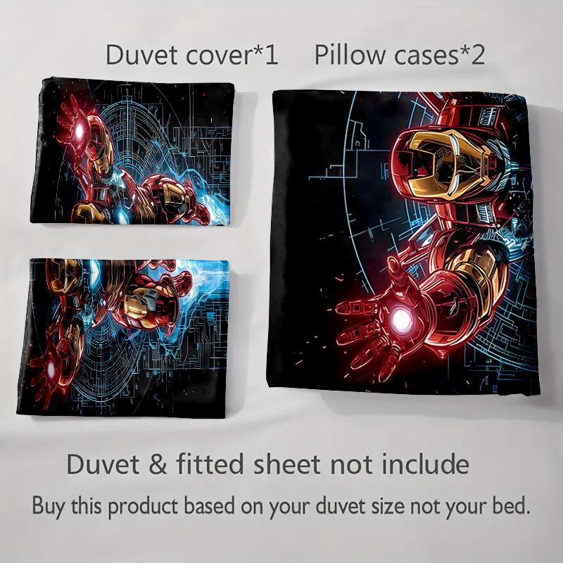 Heroic, Futuristic, Dynamic. Bedding Duvet Cover Sets Duvet Covers Pillowcases Gifts (1 * Duvet Cover 2 * Pillowcases, Without Duvet Insert)