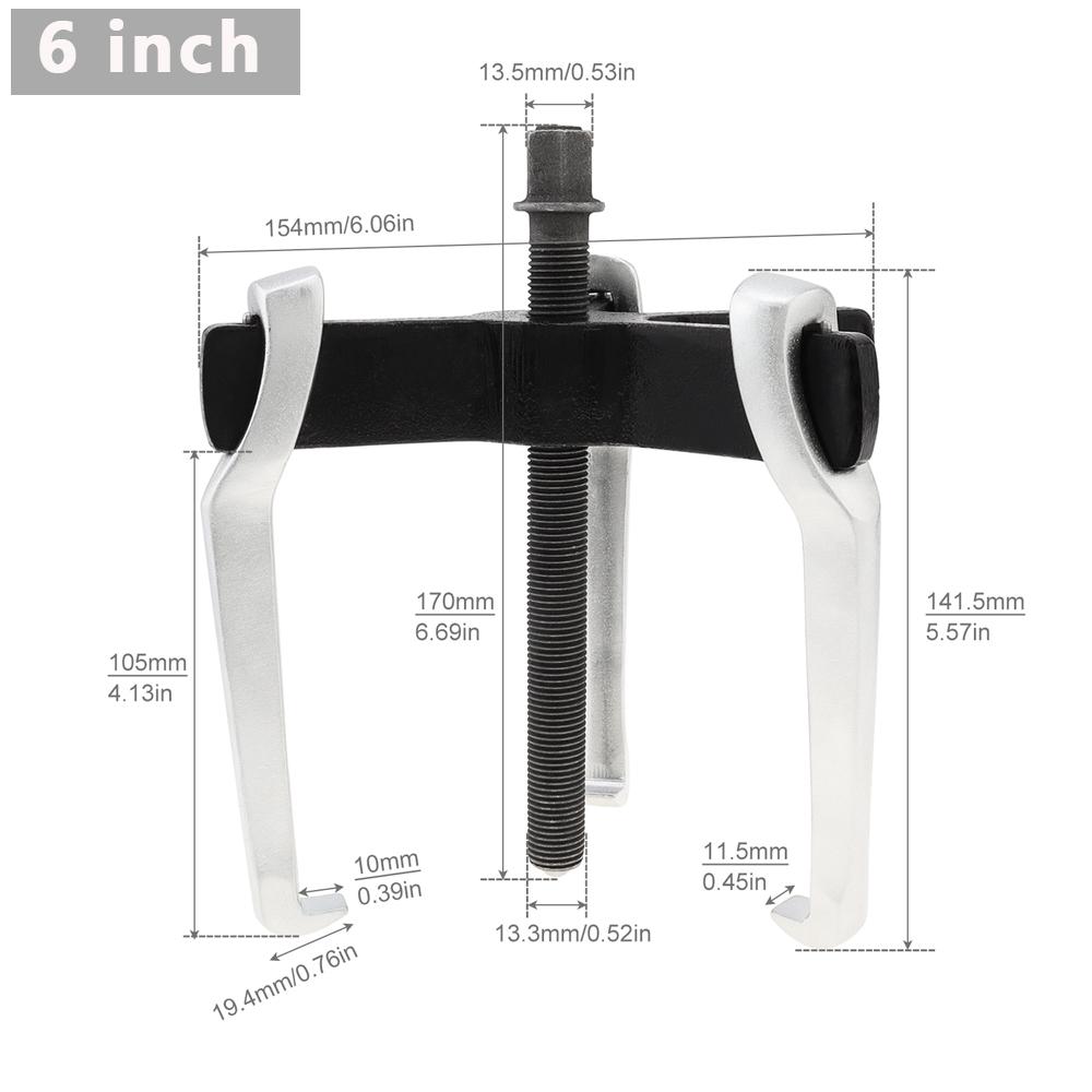 4/6/8 Inch Bearing Puller 3 Claws Convertible 2 Claws Multifunctional Claw Puller for Auto Car Repair Tools Forge and StampGood Product