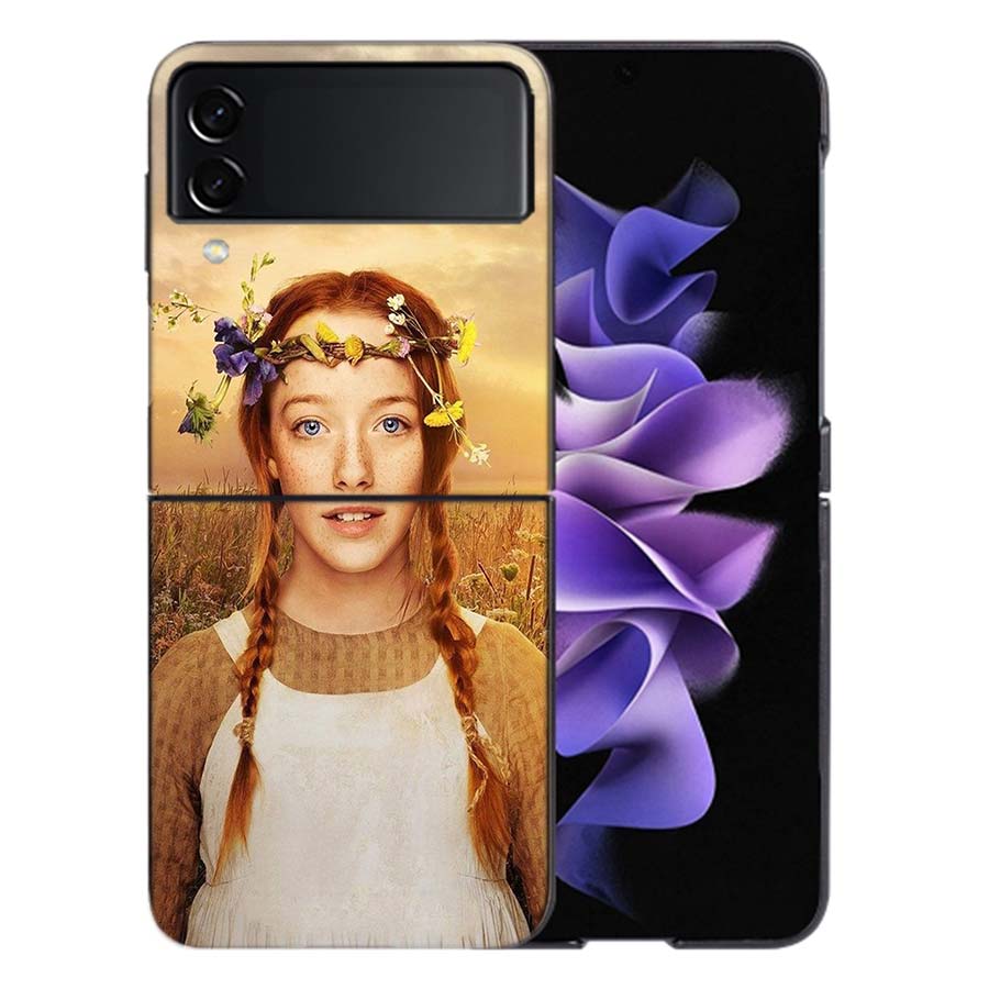 Anne With an E Phone Case For Samsung Z Flip 6 7 5G Galaxy Z Flip 5 4 3 5G Cases Shockproof Hard Cover TPU