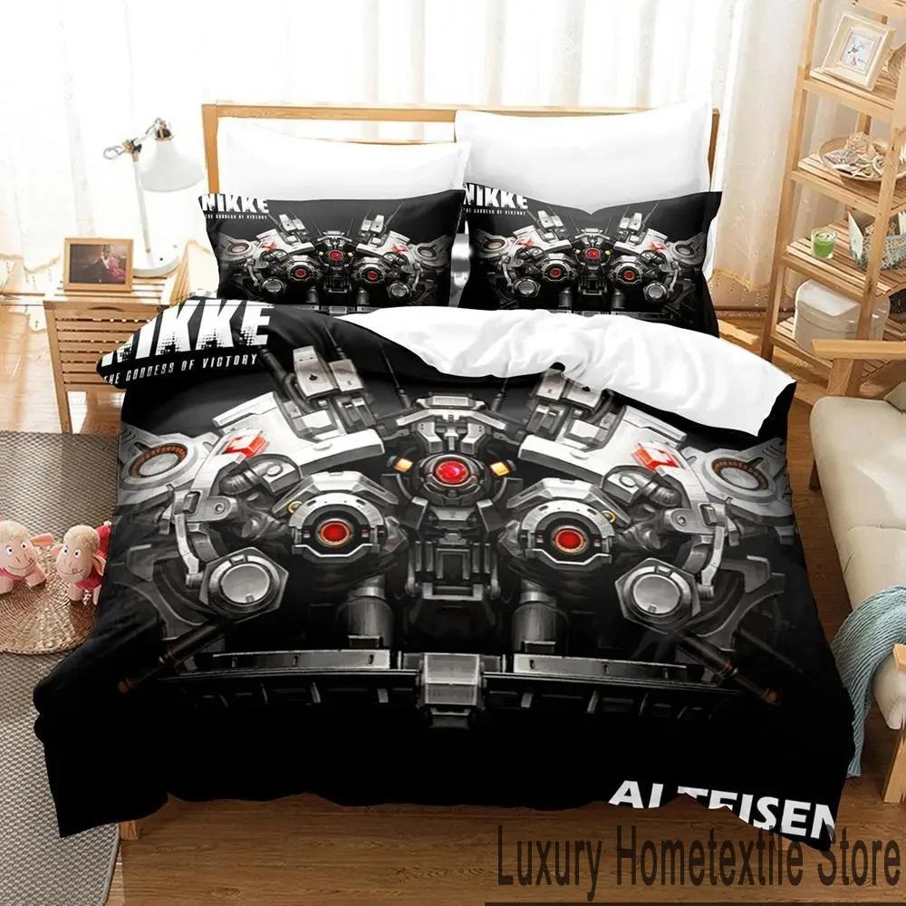 3D Print Anime NIKKE Goddess of Victory Bedding Set Double Twin King Duvet Cover Comforter Pillowcase Boys Girls Adults Bedroom