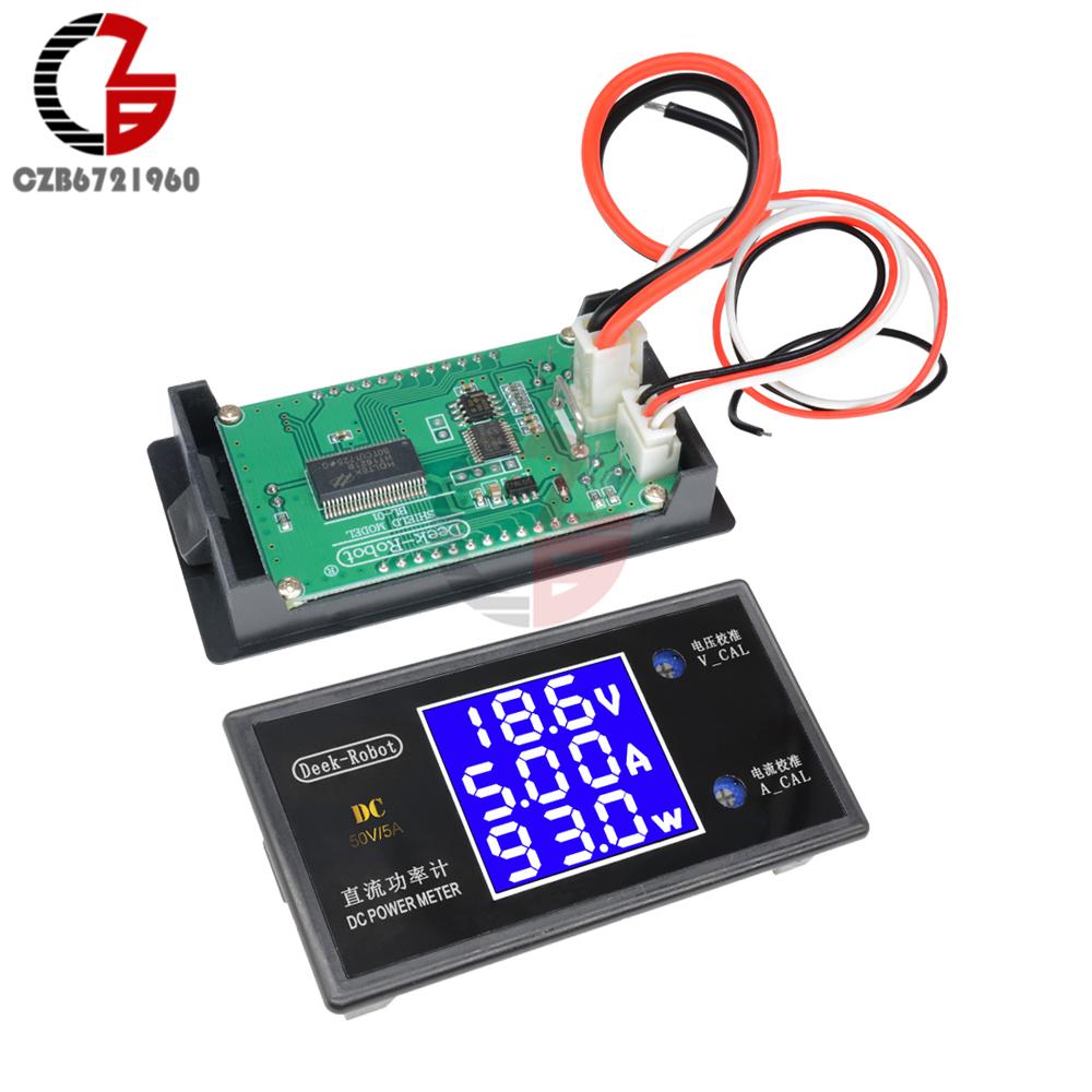 10A/0-100V Digital DC Voltage Current Power Energy Meter LCD Voltmeter Ammeter E