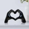 Heart Hand Statue Resin Abstract Hand Love Figurines Bedroom Home Desktop Wedding Decorationanniversary Gi for Wife