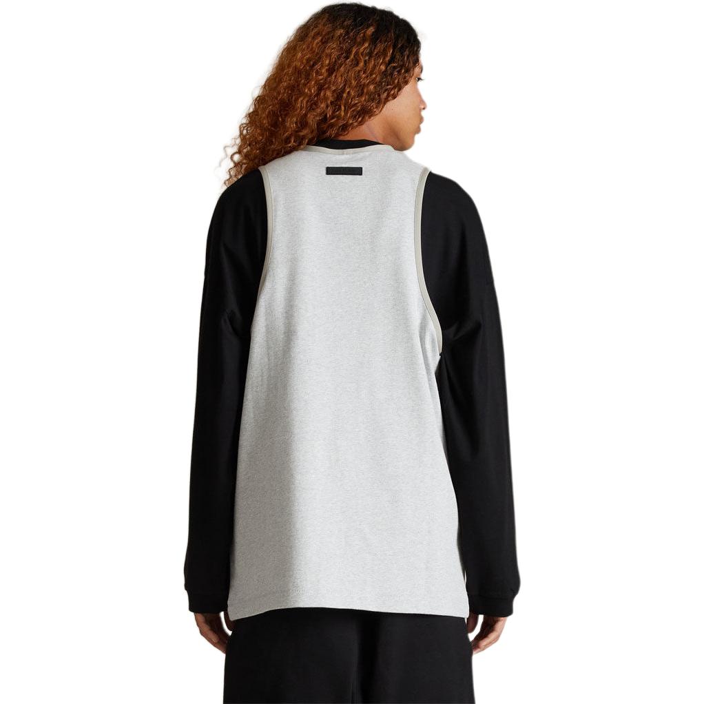 Fear of God Essentials Heavy Jersey Tank Top Light Heather Grey Men Tops 125SP242046F
