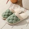 Simple and Stylish Indoor Home Comfort, Anti Slip and Warm, Soft Bottom, Silent Fur Slippers for Couples