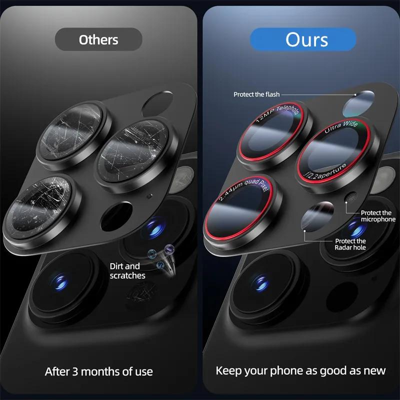 Optik Pro Camera Lens Protector for IPhone 16 15 14 Pro Max Plus 16Pro 15Pro 16Plus ProMax Tempered Glass Lens Cover Accessories