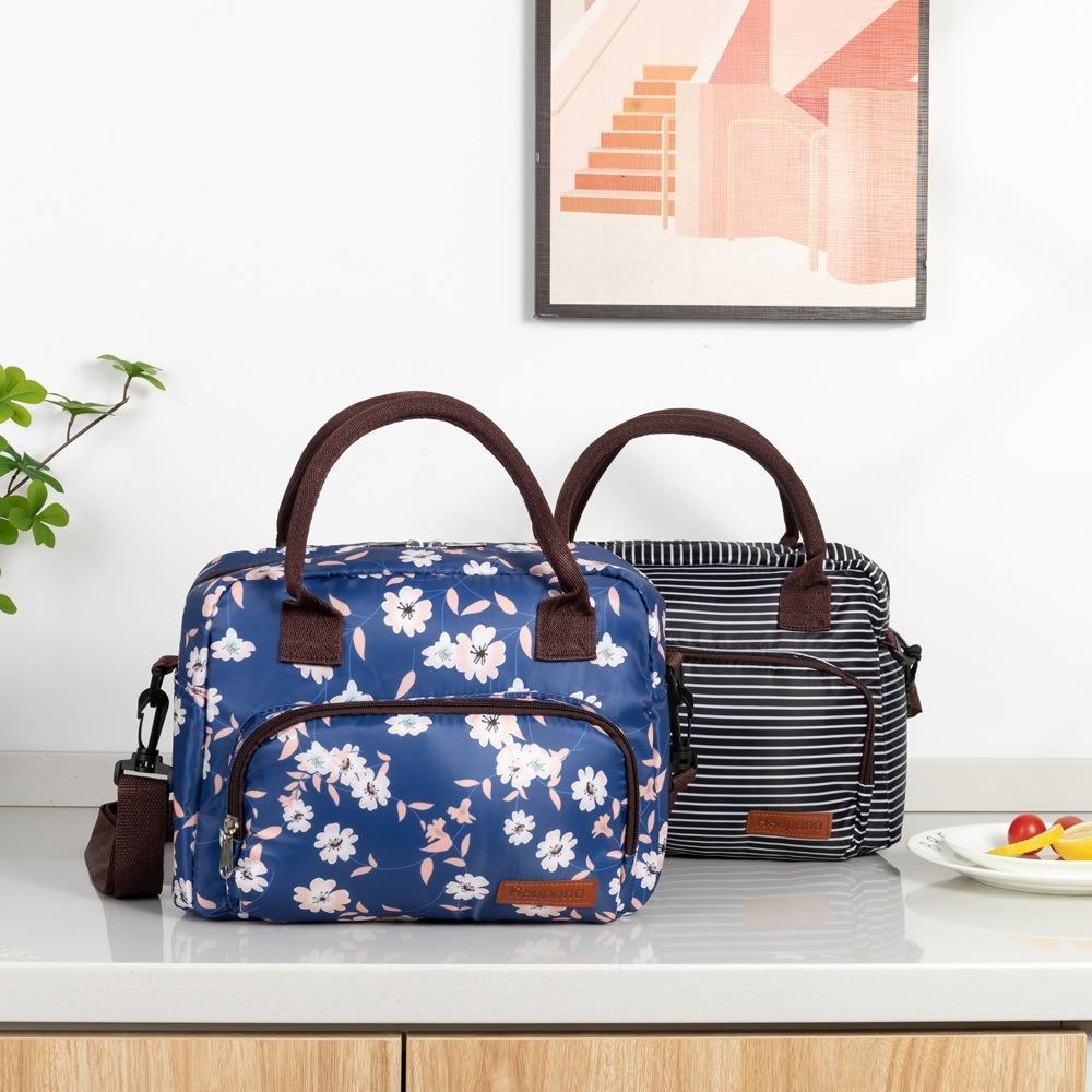 Portable Insulated Handbag Handheld Fruit Fresh-keeping Pouch Nylon Lunch Bag  Kids