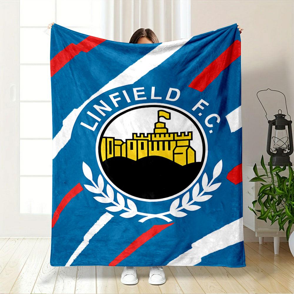 Linfield F.C. Logo Blanket for all seasons blanket lunch break throw gift