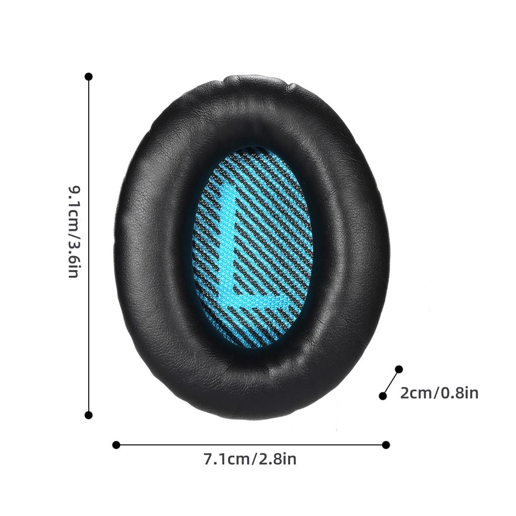 Replacement Memory Ear Pad Protein Leather Around Ear Cups Cushion Cover for QuietComfort 25 15 QC2 QC15 AE2 AE2I AE2W