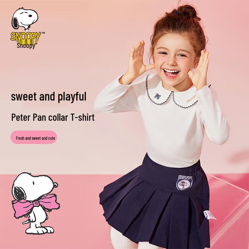

Snoopy Girls Doll Collar Long-Sleeve T-Shirt 120